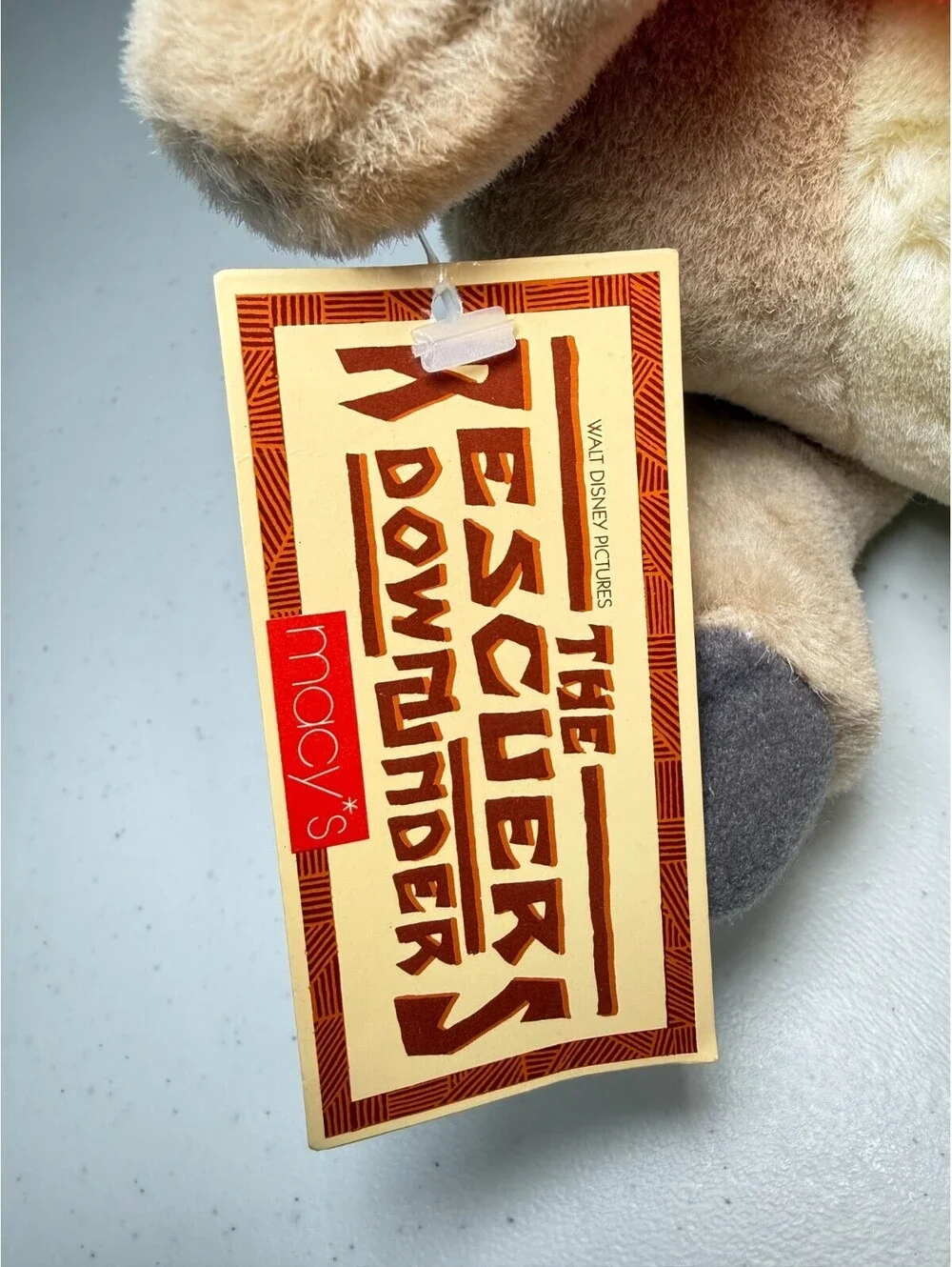 Vintage Disney Rescuers Down Under Jake Kangaroo Plush Toy 16” Macy’s Exclusive